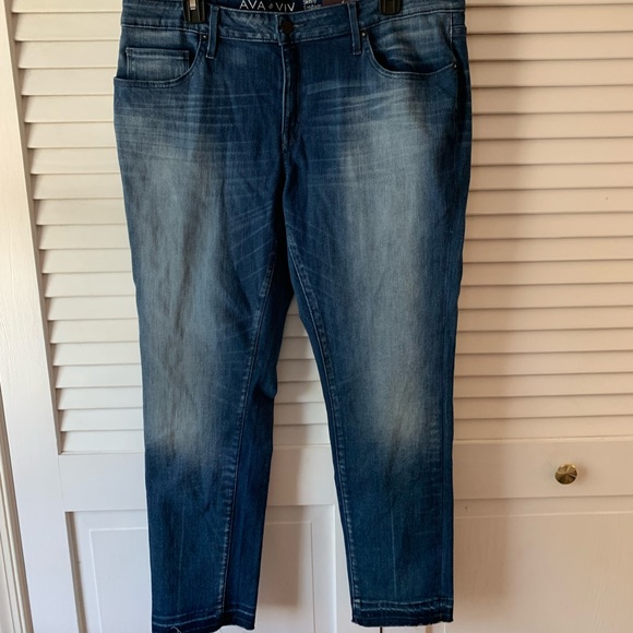 NWT Ava and Viv Skinny Power Stretch Jeans size 16 - Picture 2 of 6